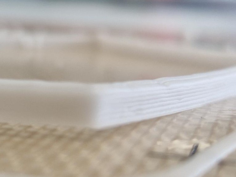 Early 3D-printed wax model with visible stepping